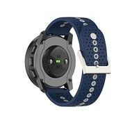 SeaFicco Correa de Reloj de Silicona Compatible con Suunto 9 Peak, 22mm Pulseras de Repuesto para Smartwatches Banda de Fitness Sport Quick Fit para Suunto 9 Peak (Azul Marino/Gris)