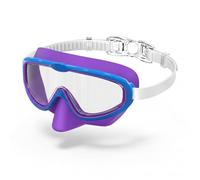 Seaflar Gafas de Natación Niño, Anti-empañamiento & UV, Campo Visual Amplio, Ajuste Rápido, Sellado de Silicona, Gafas Natación Unisex 3-14 Años-T-PPBL