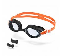 Seaflar Gafas Natacion Hombre Mujer | Gafas Piscina Adultos Antivaho Impermeables Resistentes A Los Rayos UV | Reemplazable Puente Nasal Suave Para Uso Interior Y Exterior-Negro Naranja