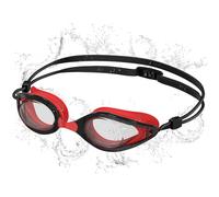 Seaflar Gafas Natación Niño 6-14 Años - Anti-Empañamiento, Protección UV, Herméticas, Campo Visual Amplio - Gafas de Natación para Niños y Adolescentes-T-BKRED