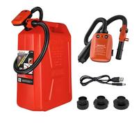 SEAFLO Bomba de transferencia de bomba de combustible eléctrica automática recargable (tasa de flujo de 2.3 GPM - 3.1 GPM) con longitud de tubo de succión de manguera (465 mm) y longitud de manguera