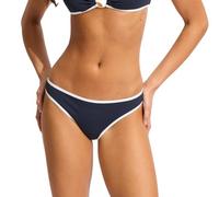 Seafolly Hipster Bikini Bottom Swimsuit Bragas, Beach Bound True Navy, 38 para Mujer