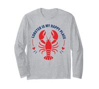 Seafood Quote Coastal Humor Lobster Is My Happy Place Manga Larga