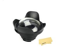 Seafrogs Wa005-E Óptico Acrílico 40 M/130 Pies 6 Pulgadas Gran Angular Domo Puerto Ojo De Pez Lente Gran Angular con Cubierta De Sombra para Buceo Carcasa Impermeable (? 80 Mm L 67 Mm)