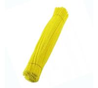 SEAFRONT 100 Limpiadores de Tuberías, Tallos Flexibles de Chenilla de Poliéster para Proyectos de Manualidades, Suministros de Arte Coloridos para la Educación Temprana de los Niños (Amarillo claro)