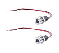 SEAFRONT 2 Uds Luz Indicadora de Señal LED 14mm Montaje en Panel Luz Indicadora de Giro con Flechas Izquierda Derecha para Bicicleta Automotriz Marina