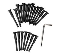 SEAFRONT 20 Conectores para Barandilla de Cable, Acero Inoxidable de 1/8 | Extremo de Perno de Engaste Oculto, Kit de Herrajes para Cable, para Postes de Madera o Metal, Terrazas Escaleras