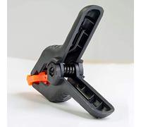 SEAFRONT 4 Abrazaderas de Resorte para Telón de Fondo, Clips Resistentes, Acero Al Carbono de Nailon Resistente para Fotografía, Carpintería y Fondos de Lienzo (Negro 1)