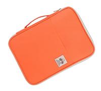 SEAFRONT A4 Document Bag Folder Carper Organizer Case con Cremallera Impermeable para Documentos con Diseño de Bolsillo Múltiple Adecuado para Viajes de Negocios a Corto Plazo Oxford Tela Purple