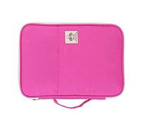 SEAFRONT A4 Document Bag Folder Carper Organizer Case con Cremallera Impermeable para Documentos con Diseño de Bolsillo Múltiple Adecuado para Viajes de Negocios a Corto Plazo Oxford Tela Purple