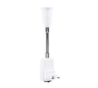 SEAFRONT Adaptador de Enchufe E27 con Interruptor de Encendido/apagado Adaptador de Enchufe de Bombilla Extensor Soporte de Lámpara de Bombilla 20 Cm/7,9 Pulgadas (Enchufe UE 100-240V)