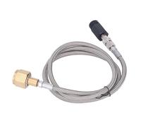 SEAFRONT Adaptador de Recarga de CO2 para Fabricante de Refrescos, Conector CGA320 con Manguera de 60 Pulgadas para Tanques Comerciales de 5 Lb, 20 Lb y 50, Lavadora de Grado (Manguera de acero