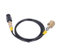 SEAFRONT Adaptador de Recarga de CO2 para Máquina de Soda, Conector de Llenado CGA320 con Manguera de 60 Pulgadas, Aluminio de Latón y Acero Inoxidable, para Tanques sin Sifón de 5 Lb, 20 Lb y 50,