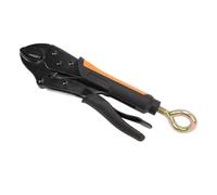 SEAFRONT Alicates de Bloqueo Alicates de Sujeción de Mandíbula Curva Ajustable Acero Al Carbono 7 Pulgadas 10 Pulgadas Ajuste Rápido Dientes Endurecidos Ergonómico para Carpintería Metalúrgica (10