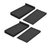 SEAFRONT Almohadillas de Espuma de Aislamiento Acústico a Prueba de Golpes para Monitores de Estudio, Espuma de Insonorización de Alta Densidad para Mejorar la Calidad del Sonido, Se Adapta a Mini