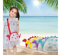 SEAFRONT Bolsa de Playa de Malla de Dinosaurio, Bolsa Portátil Ligera y Duradera para Niños, Ideal para Recoger Conchas y Divertirse en la Playa, 18 Cm X 10 Cm (SEAFRONTwoie9vm08a-10336950)