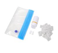 SEAFRONT Bolsas de Vacío para Filamento de Impresora 3D 34 X 30 Cm, Bomba | Compuesto PE PA, Sellado de Doble Cremallera, Control de Humedad, Almacenamiento de Bobinas, Bobinas de 0,5 Kg a 2 Kg, 1,75