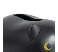 SEAFRONT Caja de Pañuelos, Material Plástico, Linda Forma de Gato, Soporte para Palillos de Dientes Extraíble, Ideal para Sala de Estar y Cocina (BLACK)