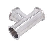 SEAFRONT Camiseta de Triple Abrazadera, Acero Inoxidable 304, Accesorio de Tubería Duradero de 3 Vías, Presión de 16 Kg, para Aplicaciones de Plomería y HVAC (57)