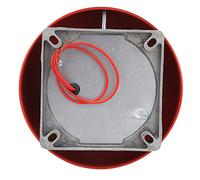 SEAFRONT Campana de Alarma de Incendio 150mm 95dB AC220V Roja Metálica | Base de Aluminio, Edificios Industriales, Sistemas de Ascensor, Compatibilidad AC220V, 60mA, 50/60Hz, Timbre Eléctrico