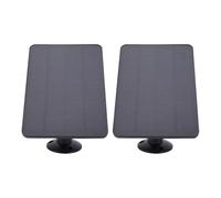 SEAFRONT Cargador Solar de 10W 2 Unidades 580mA, Soporte de Pared 360° y Cable de, para Ring Battery Doorbell Video Doorbell 2 3 4 Plus Pro