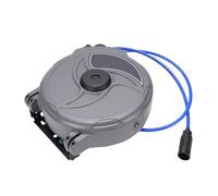 SEAFRONT Carrete de Manguera Automático Retráctil, Tubo Reforzado de PU de 10m con Conector Rápido de Bloqueo Automático para Taller, Garaje, Reparación de Automóviles