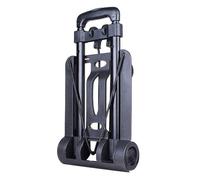 SEAFRONT Carretilla de Mano Plegable con Plataforma Rodante de 110 Libras de Capacidad con 2 Ruedas, Carrito de Equipaje Portátil para Viajes Al Aeropuerto y Mudanzas