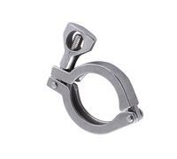 SEAFRONT Clamp Clover, Clamp Sanitario de Acero Inoxidable 304, Pasador único de 1,5 Pulgadas con Tuerca de Mariposa, Ajuste de de 50,5 Mm, 14 a 302 °F, para Preparar Procesamiento de Alimentos