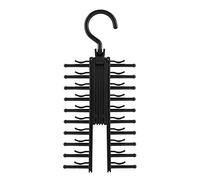 SEAFRONT Colgador de Corbata Ajustable 20 Piezas Corbatas Cinturones Capacidad Corbata Cinturón Soporte de Almacenamiento Organizador Cruz X Colgador Antideslizante Bufandas Gancho Colgador