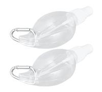 SEAFRONT Desinfectante de Manos con Clamp/Holder, Contenedor Recargable Portátil, Botella Pulverizadora de Plástico PET de 50ml para Artículos de Tocador de Viaje, champú de Baño Corporal (Rociar