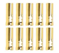 SEAFRONT E14 Tubo de Metal para Lámpara de Vela - Base Soporte de 10 Unidades, Accesorio de Iluminación 25x80mm (Dian Yong Jin)