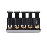 SEAFRONT Entrenador de Fuerza de Agarre Manual, Fortalecedor de Dedos, Guitarra para Principiantes, Entrenador de Dedos para Jugadores de Piano, bajo, Ukelele (Gris blanco)