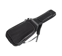SEAFRONT Estuche para bajo Acolchado, Mochila Eléctrica Suave con Bolsillos, Tela Oxford 600D, Interior de Algodón Perlado de 10 Mm para una Protección Superior, Correas Cómodas para Músicos