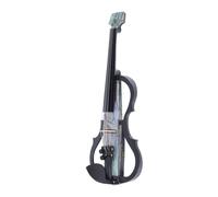 SEAFRONT Fibra de Carbono Silenciosa 4/4 Violín Eléctrico Tail Inteligente Inteligencia Artificial Fácil de Transportar con Accesorios de ébano de Cuerpo Abdominales para Principiantes y (Tipo 2)