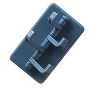 SEAFRONT Ganchos Adhesivos Fuertes para Cocina, Baño, Gancho de Pared Resistente de Alta Adherencia, Fácil Extracción para Almacenamiento y Organización en Dormitorios (azul oscuro)