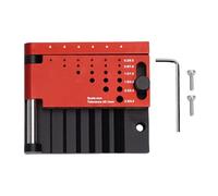 SEAFRONT Guía de Broca Plantilla de Pasador Autocentrante Varilla Redonda Localizador de Broca Central Posicionador de Pozo Modelo de Aleación de Aluminio Construcción Elaboración de