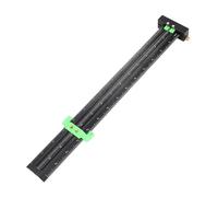 SEAFRONT Herramienta de Brújula para Carpintería, Indicador de Marcado de Metal Ajustable para Dibujo de Líneas de Precisión, Aleación de Aluminio de 14 Pulgadas (GREEN)