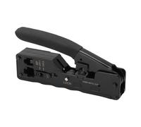 SEAFRONT Herramienta de Engarzado de Cables de Red con Acero con Alto Contenido de Carbono, Herramienta de Engarzado de Corte de Pelado Eficiente 3 en 1 para Redes y Reparación de Computadoras