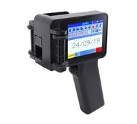 SEAFRONT Impresora de Tinta Portátil de Mano con Pantalla Táctil HD de 4.3 Pulgadas, Mini Pistola de Impresión con 4 Núcleos, para Código QR, Código de Barras, Texto y Fecha