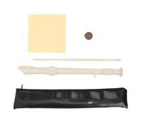SEAFRONT Instrumento de 8 Hoyos de Soprano Desmontable para Principiantes para Principiantes Amigables con la Bolsa de la Caja de la Barra de Limpieza para la Educación Escolar (WHITE)
