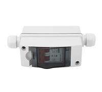 SEAFRONT Interruptor Aislador de CC, PA66 2P Interruptor de Desconexión Solar 1000V 50A IP65 Ventana Transparente Impermeable para RV Fuera de la Red Panel Solar Conjunto Fotovoltaico Instalación DIN