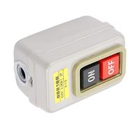 SEAFRONT Interruptor de Botón de Encendido y Apagado BS216B, Construcción de Hierro Plástico, Control Directo del Motor, Capacidad de 15 A para Circuitos de 220 V y 380 V