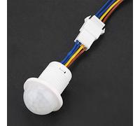 SEAFRONT Interruptor de Control de Sensor de Movimiento Infrarrojo Serie MR Interruptor de Sensor LED Automático 85 a 265 V 1 a 40 W Detección de 4 a 10 M Retraso de 40 S para Iluminación de Armario