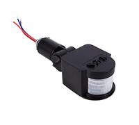 SEAFRONT Interruptor de Detector de Sensores de Movimiento Al Aire Libre, ABS Negro con Identificación Nocturna Automática, Amplio Rango de Detección y Retraso de Tiempo Ajustable para la Seguridad