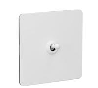 SEAFRONT Interruptor de Palanca única, Bordes Cuadrados de Doble Control de Acero Inoxidable AC250V, Panel Electroplacado para Elevación