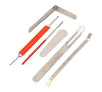 SEAFRONT Juego de Herramientas de Reparación de Saxofón Kit de Mantenimiento de Instrumentos de Viento de Madera de Acero para Saxofón Clarinete Oboe Flauta Piccolo con Gancho de Resorte