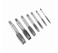 SEAFRONT Juego de Machos de Roscar de Rosca Métrica de 7 Piezas de Acero para Rodamientos para M3 M4 M5 M6 M8 M10 con Llave Ajustable, Crear Roscas de Tornillo en Madera, Plástico, Aluminio