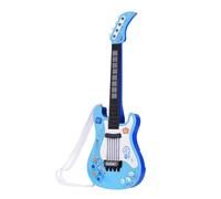 SEAFRONT Juguete de Guitarra Eléctrica, Instrumento Musical Educativo ABS con Luces Rítmicas, 4 Modos de Reproducción, Reproducción Táctil Infrarroja para Niños Que Aprenden Música en Interiores a