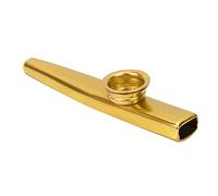 SEAFRONT Kazoo de Aleación de Aluminio, 12 G, Ligero con 5 Opciones de Color, Instrumento Kazoo Portátil para Viajes de Fogata y Amantes de la Música (GOLD)