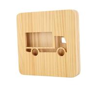 SEAFRONT Lámpara Tallada en Madera 3D, Material de Pino, Luz Blanca Cálida, Luz Nocturna en Forma de Coche, Alimentada por USB para Dormitorio, Sala de Estar, Niños